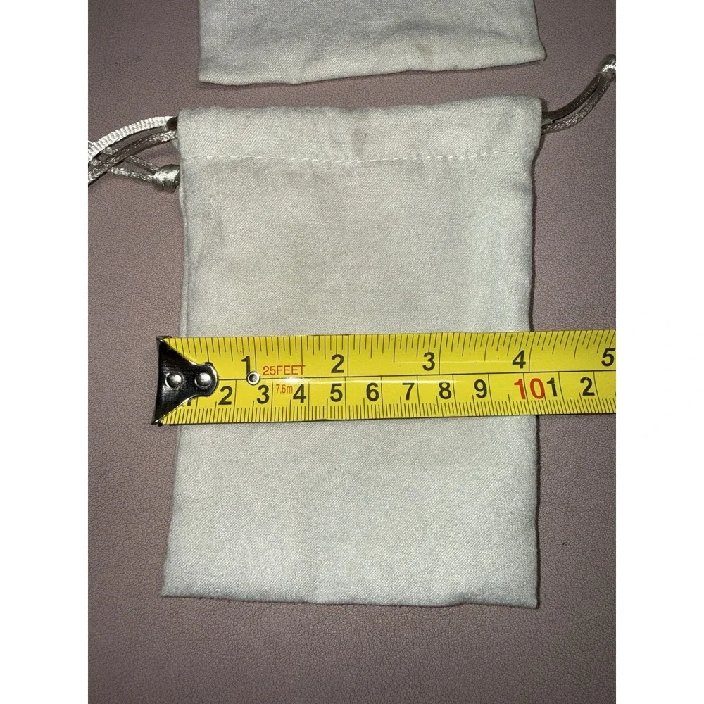 Kendra Scott Gray W/Gold Dust Bag‎ Jewelry Pouch Drawstring 4.0